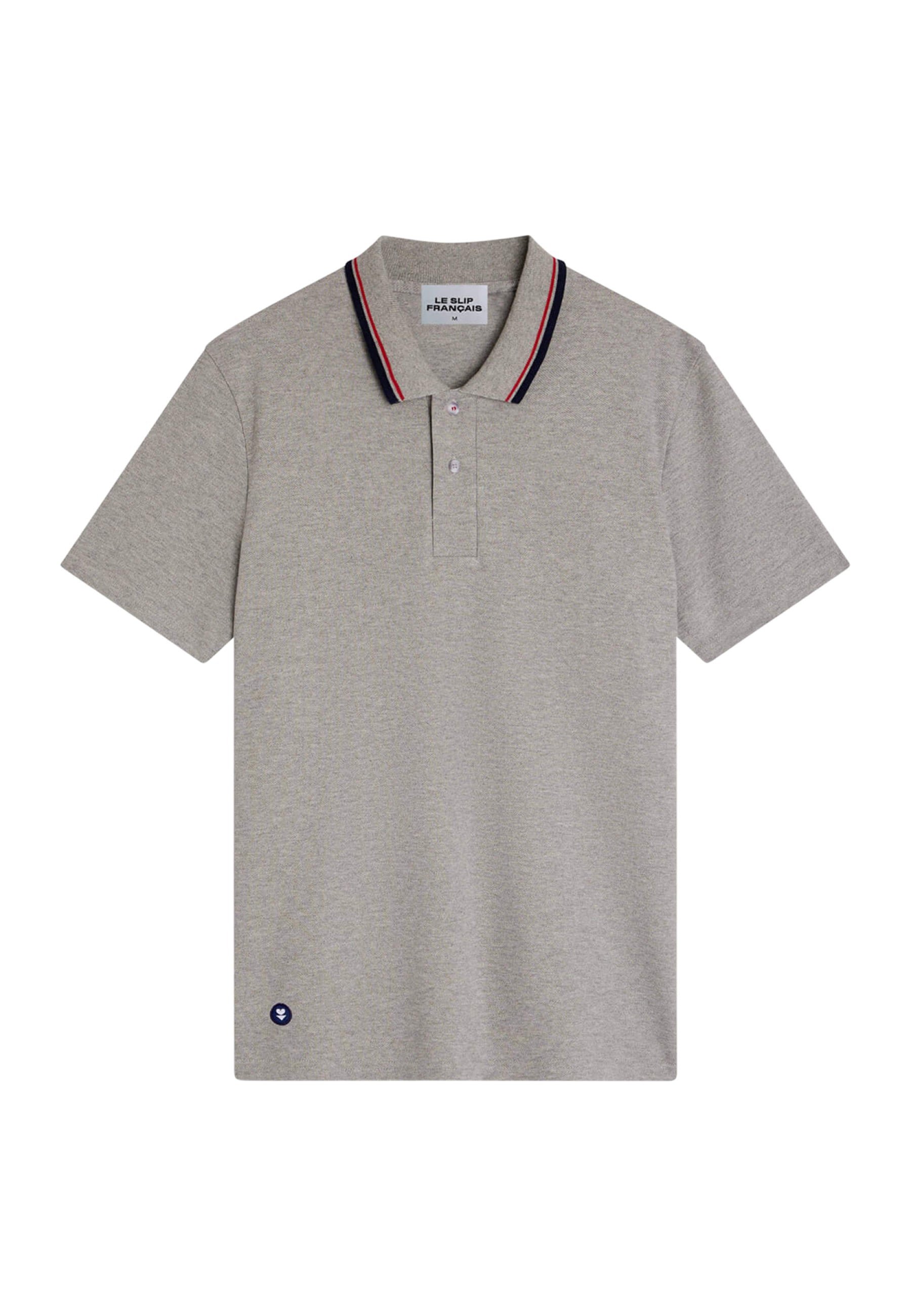 Polo en piqué de coton - Polo Gris Chiné