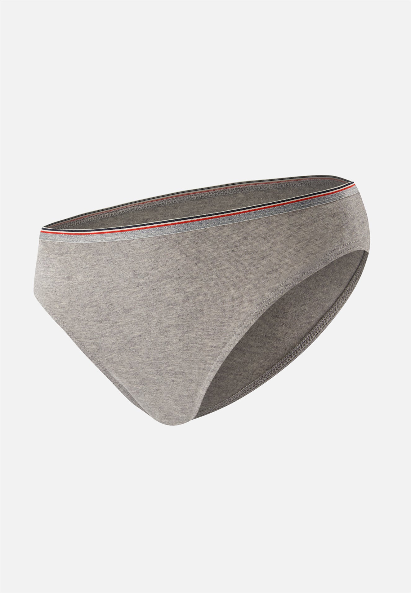 Culotte grise en coton - Lucette Grise - broderie