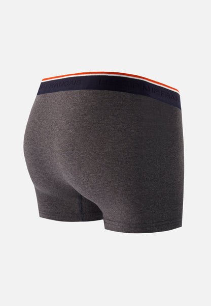Boxer gris foncé en coton avec cocarde - Marius Gris