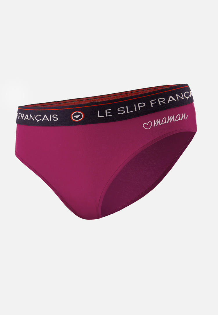 Culotte en coton - Rieuse Betterave Brodé Cœur maman - Le Slip Français - 1
