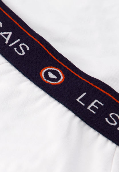 Pack Lot de 7 slips en coton - Semainier Slip Intrépide Blanc