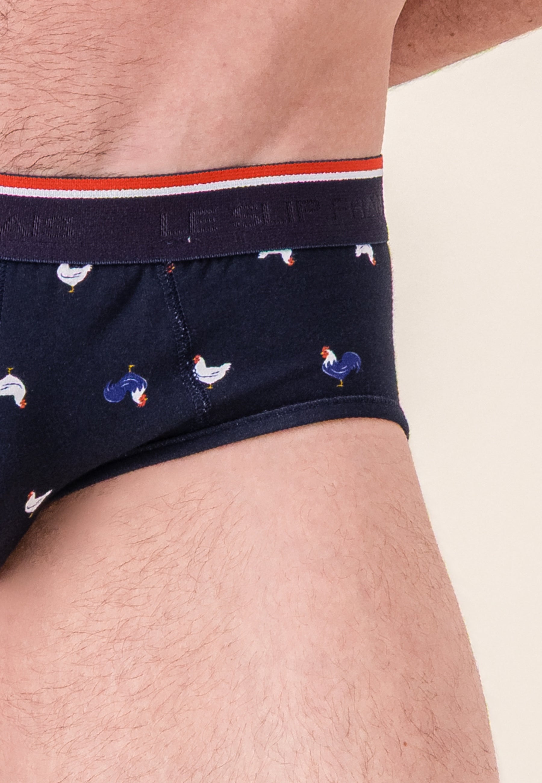 Slip à motif coq marine en coton - Terrible Coq Marine