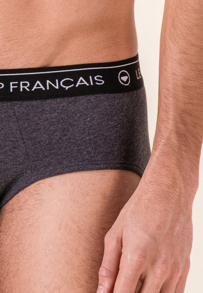 Slip gris en coton - Intrépide Gris Anthracite