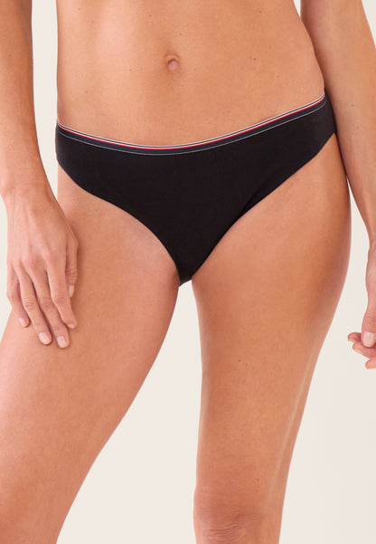 Culotte noire en coton - Lucette Noir