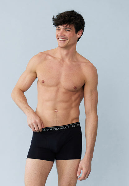 Boxer noir en coton - Redoutable Noir