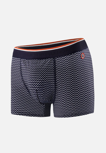 Boxer marinière bleu en coton - Marius Chevron