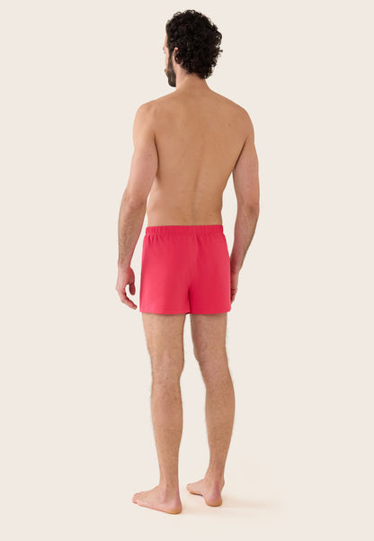 Pink cotton jersey boxer shorts - Fredo Rose Cerise
