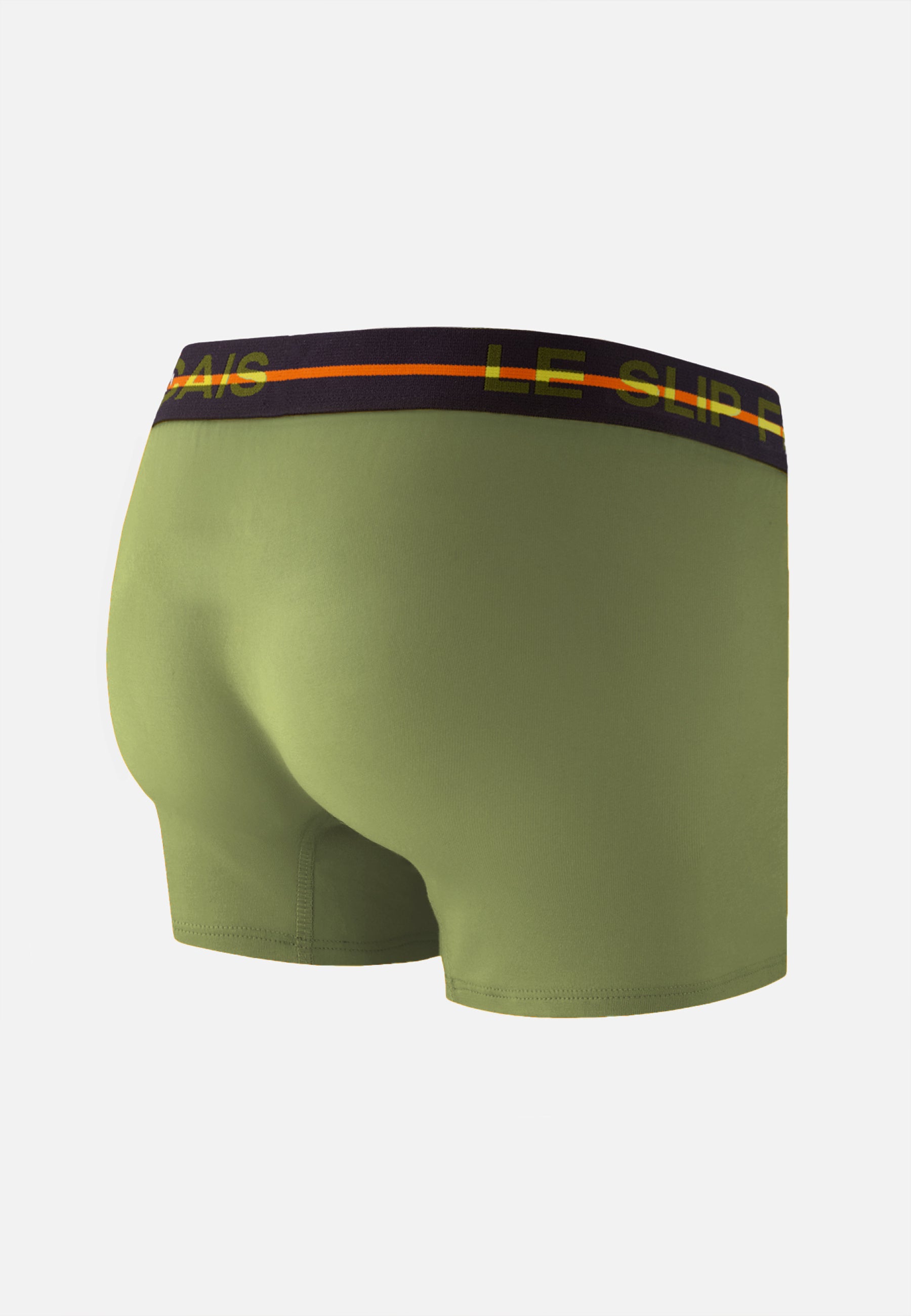 Green cotton boxer shorts - Formidable Veronese Khaki Embroidered Daddy Cool