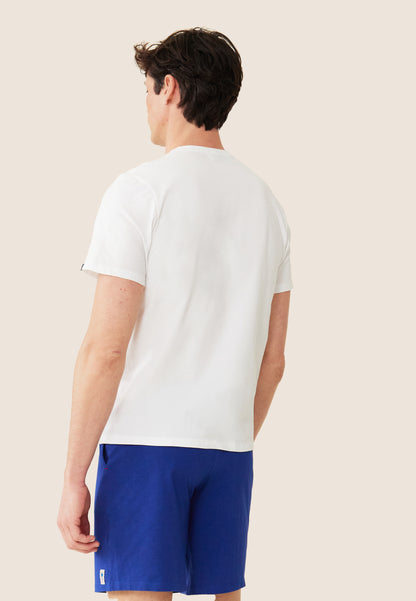 Ensemble pyjama t-shirt et short en coton - Ensemble Pyjama Equipe de France Blanc Indigo