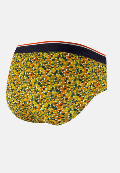 Slip jaune à motif confetti en coton - Terrible Confetti Jaune