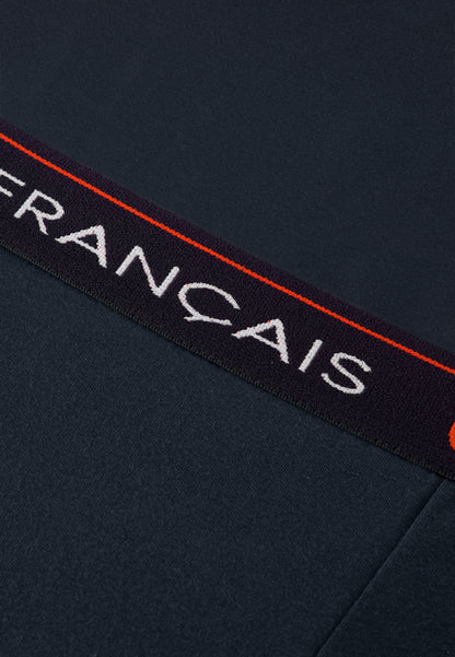 Boxer long marine en coton - Redoutable Long Marine Lsf