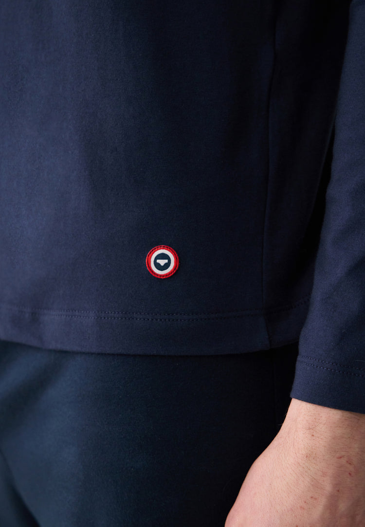 Superb Indomitable Navy Pajama Set - Le Slip Français - 4
