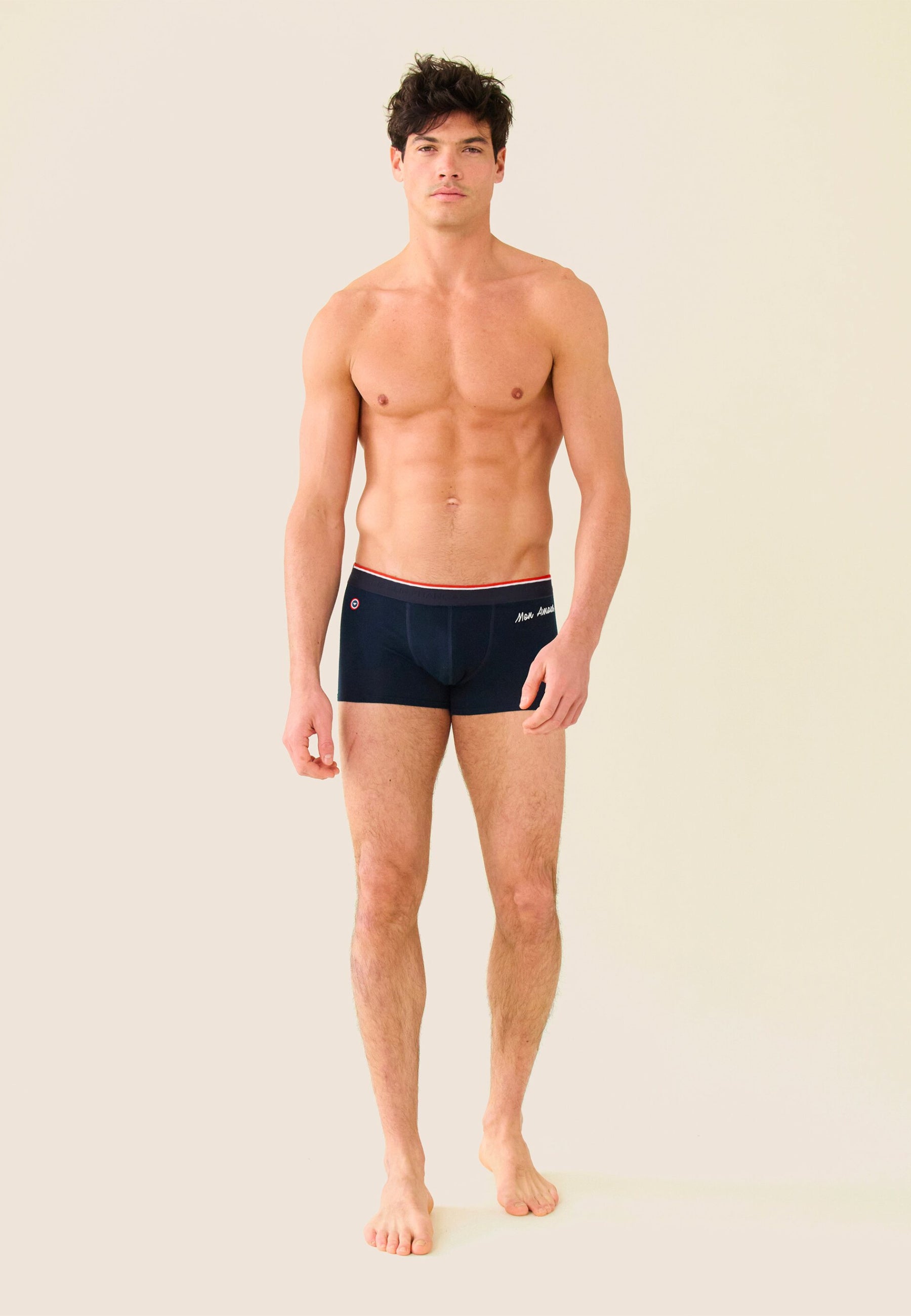 Boxer bleu marine en coton - Marius Bleu Amour