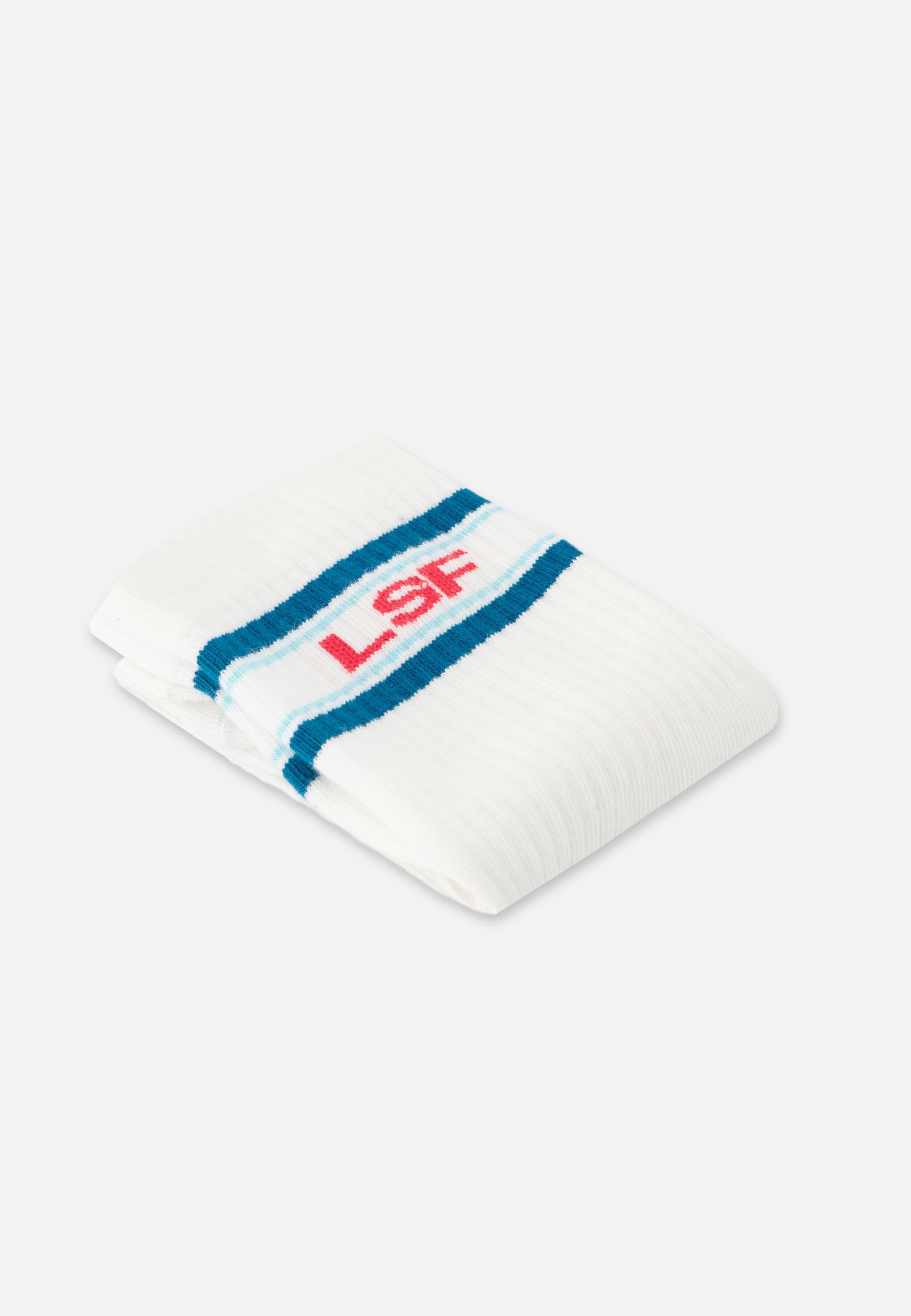 Chaussettes de sport mi-hautes rayées bleu, vert et rose - Wilfried Lsf Bleu Canard Vert D'Eau Rose Cerise