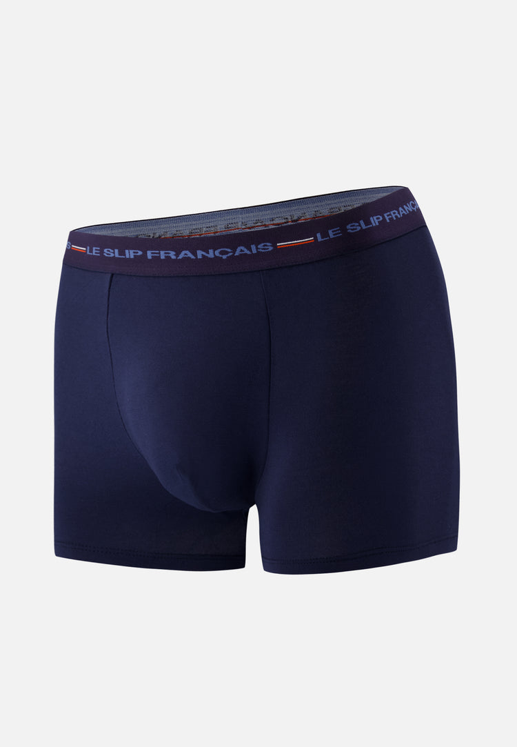 Boxer en viscose - Téméraire - Marine LSF - Le Slip Français - 1