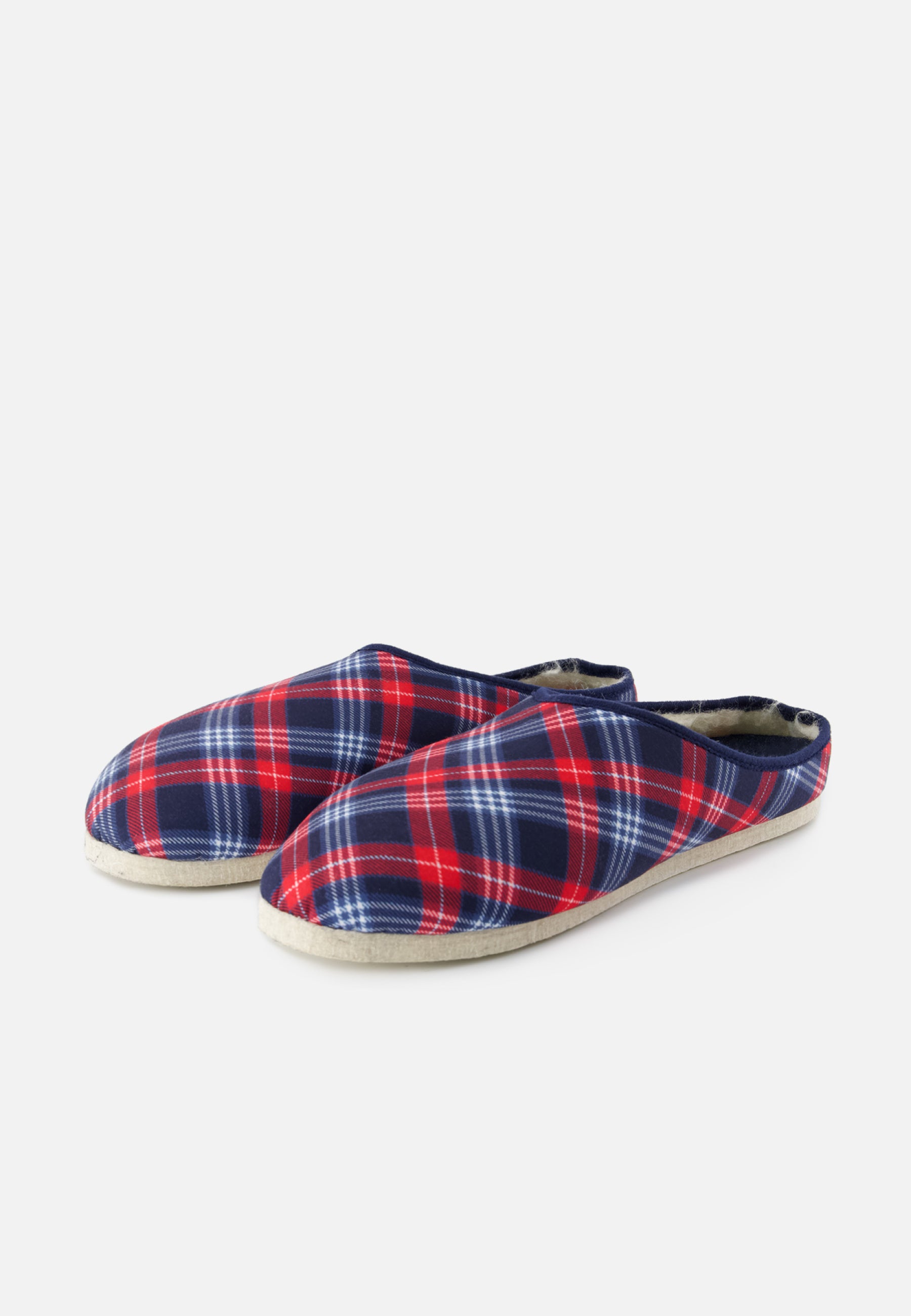 Chaussons d'intérieur en laine - Claudio Tartan
