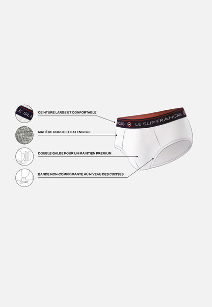 Slip blanc en coton - Intrépide Blanc