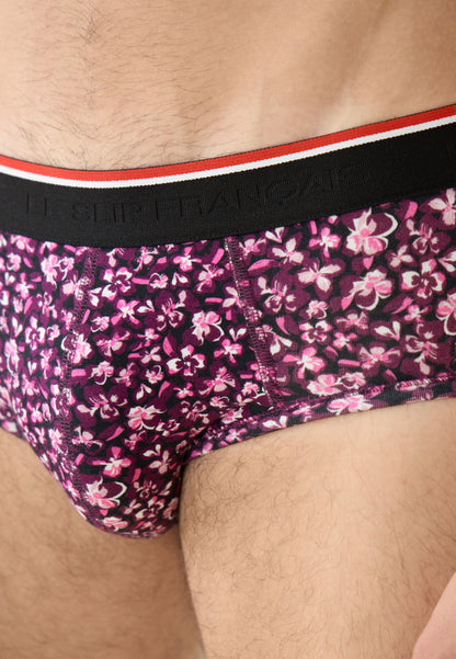 Lot de 2 slips en coton - Slips Prune Hibiscus Prune