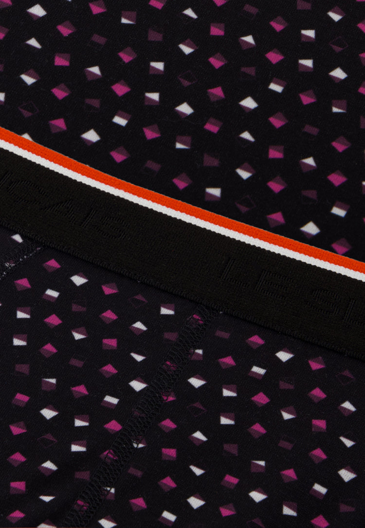 Slip noir à motif petit carré - Terrible Petits Carres Noir - Le Slip Français - 5