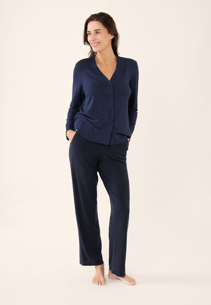 Viscose pajama pants - Azuma Navy Blue