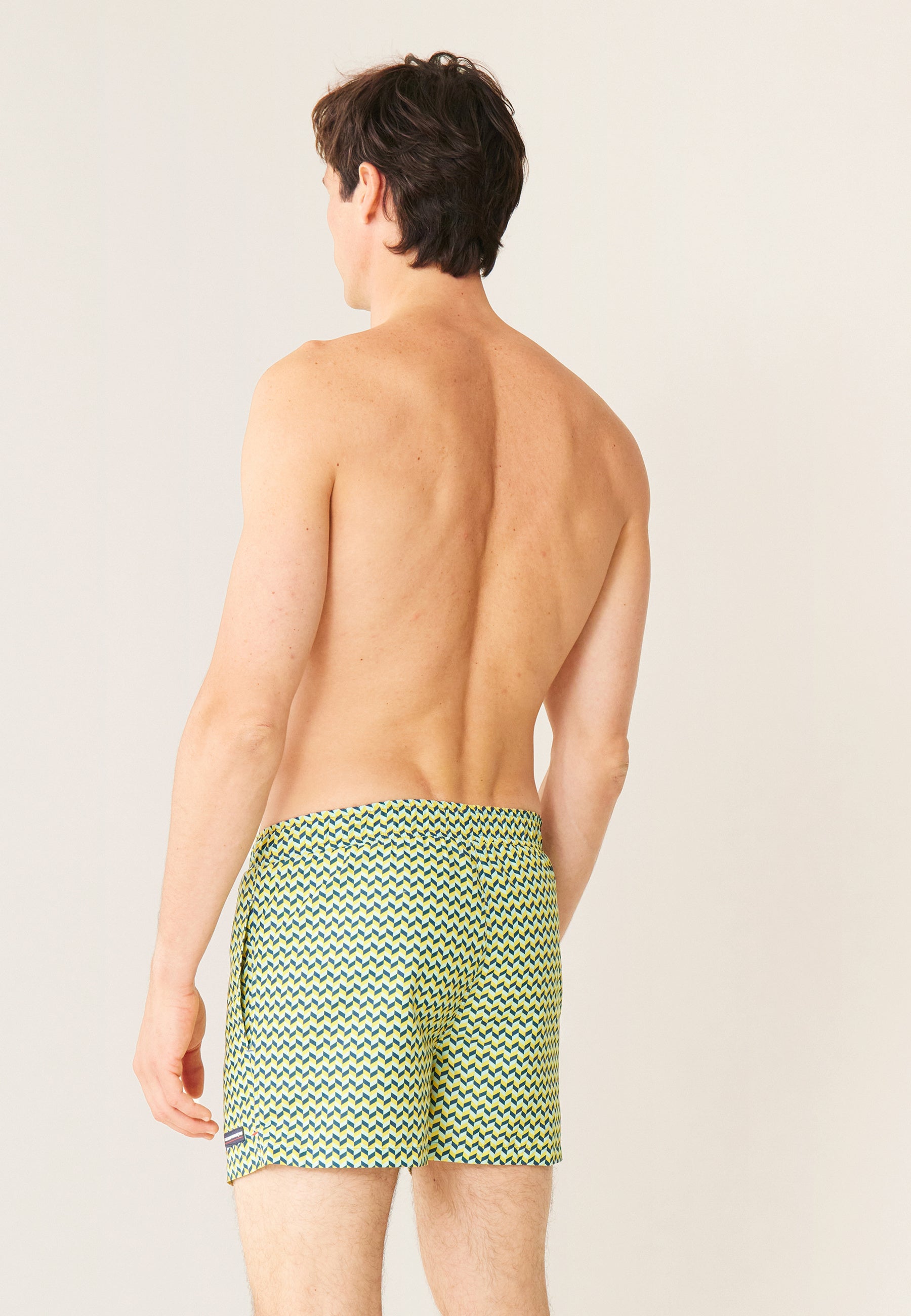 Short de bain court - Liamone Chevron Tricolor