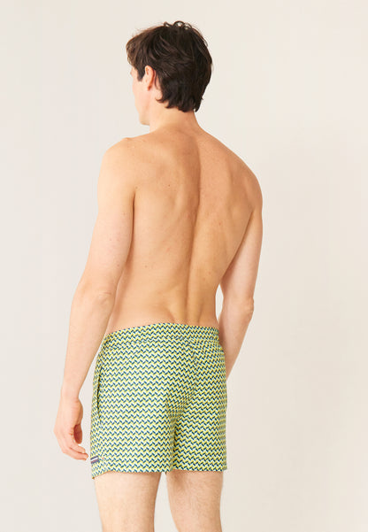 Short de bain court - Liamone Chevron Tricolor
