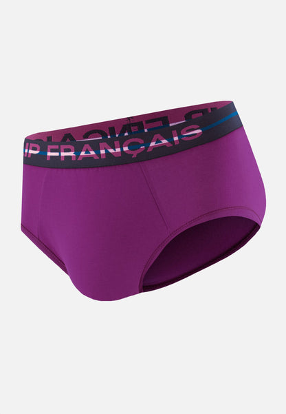 Slip violet en coton - Intrépide Violet Profond