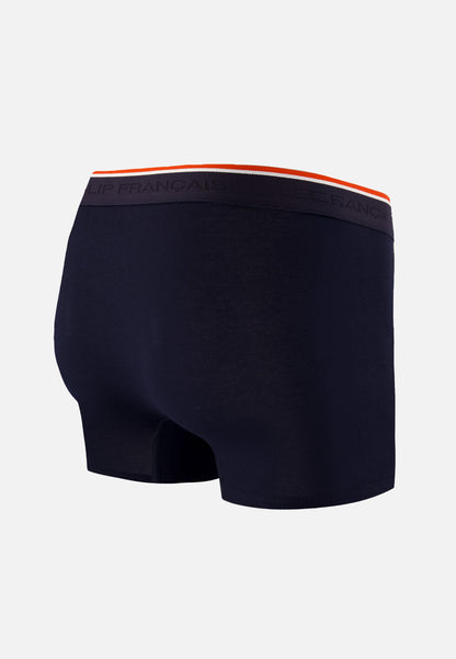 Boxer bleu marine en coton avec cocarde - Marius Marine