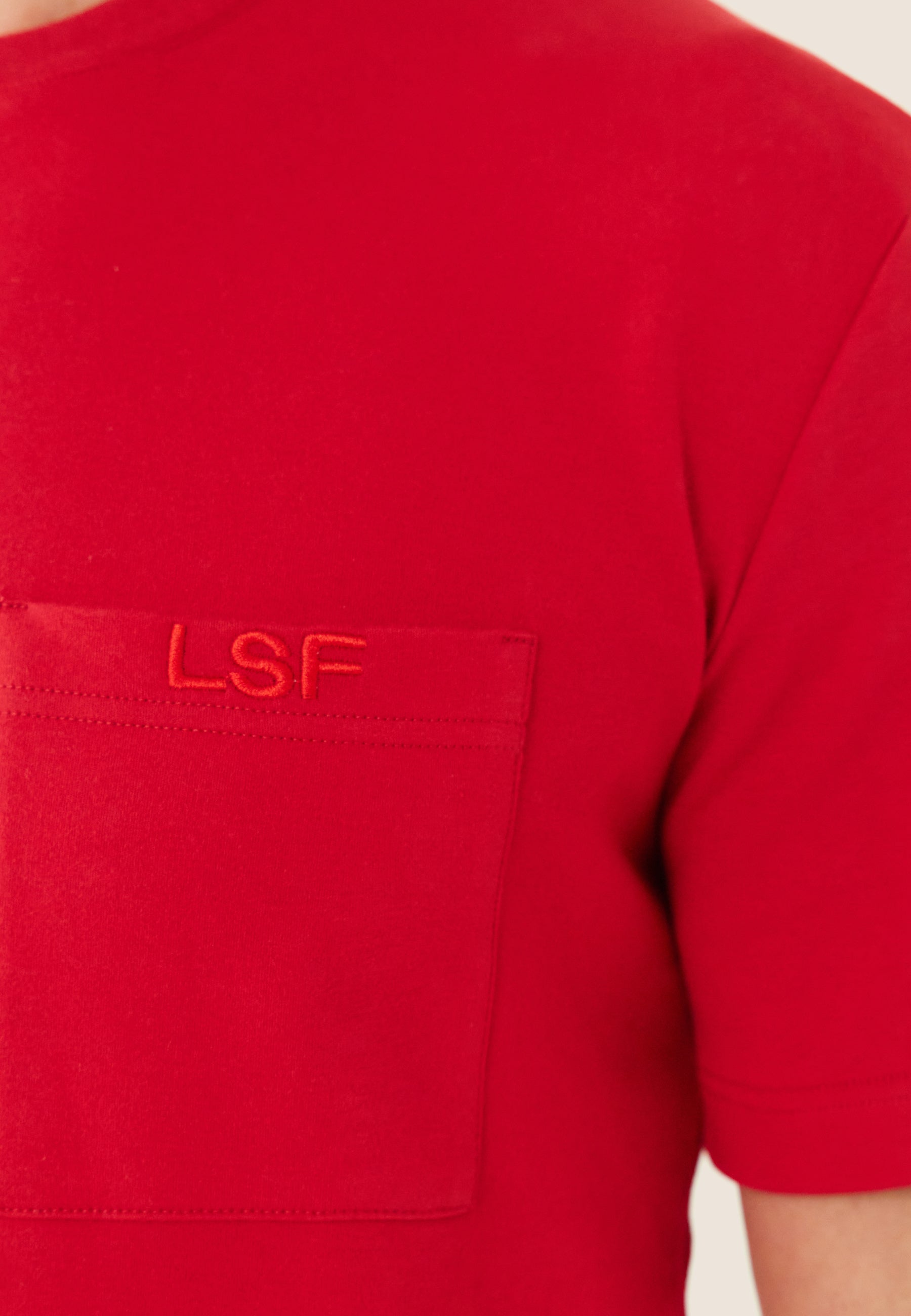Le slip Francais フランス製 T-SHIRT HOMME EN COTON T-shirt en coton - Sasha Rouge Cerise - Sasha Rouge Cerise