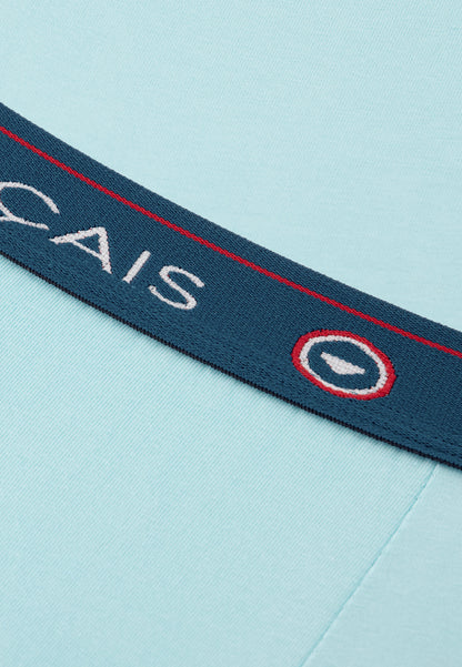 Green cotton boxer shorts - Redoutable Aqua Green