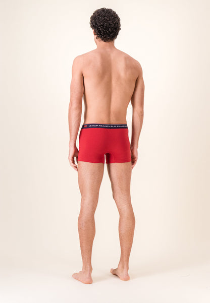 Lot de 2 boxers en coton bio - Boxers Marine Rouge - Collab 1083