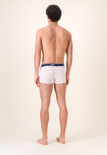 Boxer à coeur rouge en coton - Marius Petit Coeur Rouge Cerise