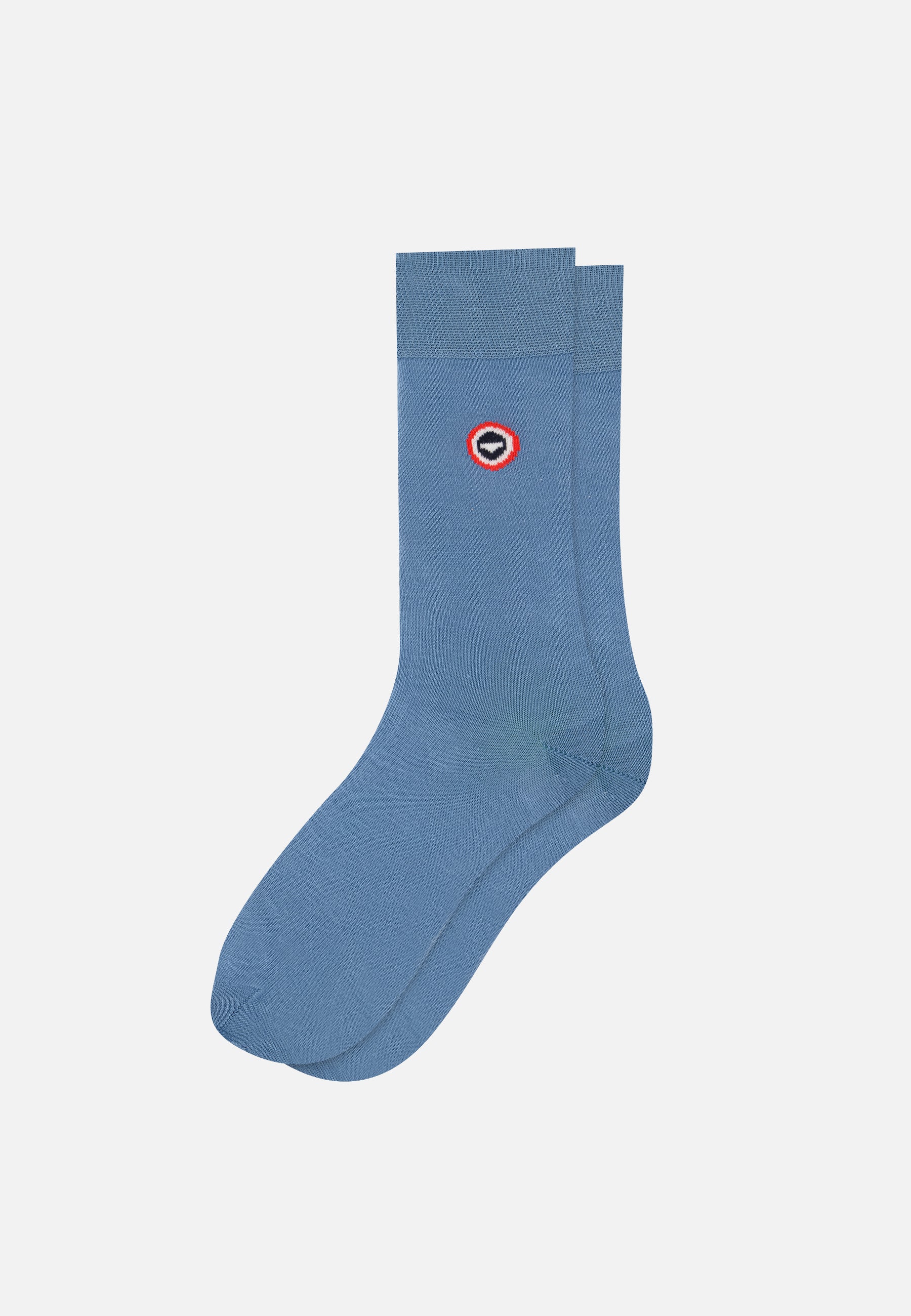 Chaussettes mi-hautes bleu en coton - Robuste Bleu Jean