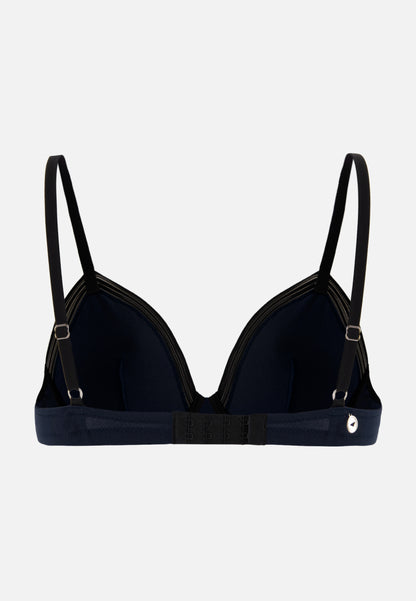 Soutien-gorge triangle armaturé en modal - La Mélusine Marine