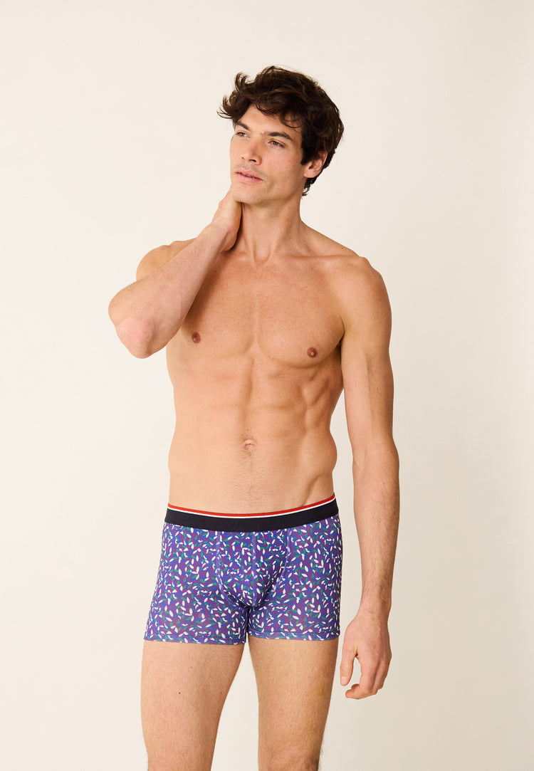 Pack Trio Boxer Redoutable Dazzling Blue Sunflower Marius Cami Sunflower - Le Slip Français - 6