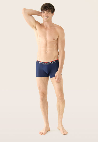 Lot de 3 boxers marine de sport - Courageux Marine