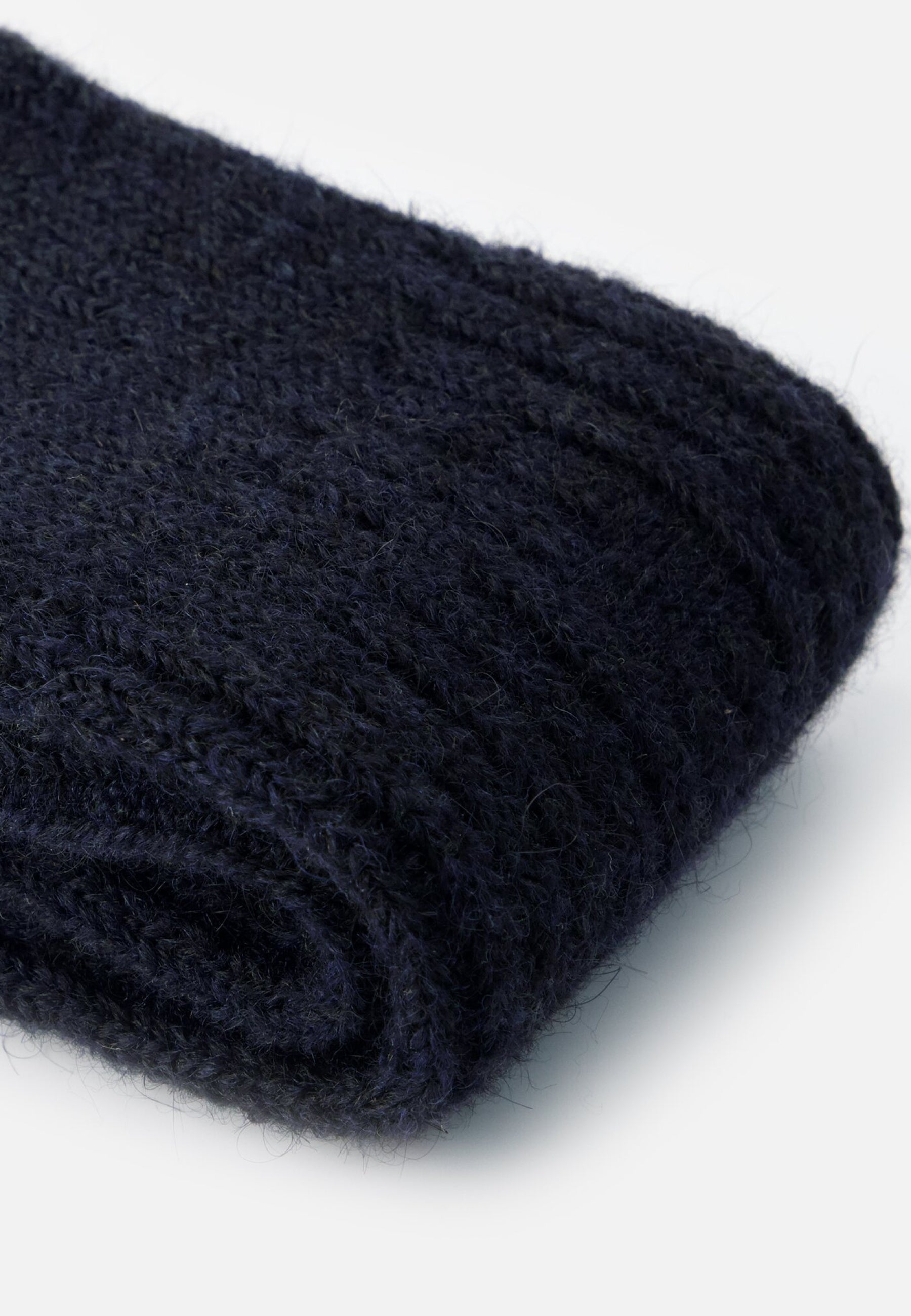 Chaussettes mi-hautes bleu marine en mohair - Andy Marine
