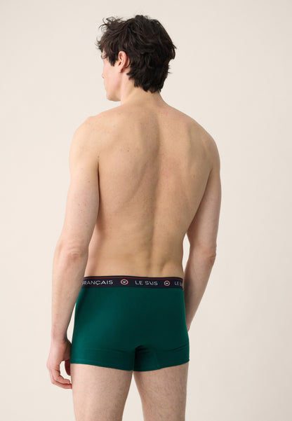 Boxer vert foncé en coton - Redoutable Vert Sapin