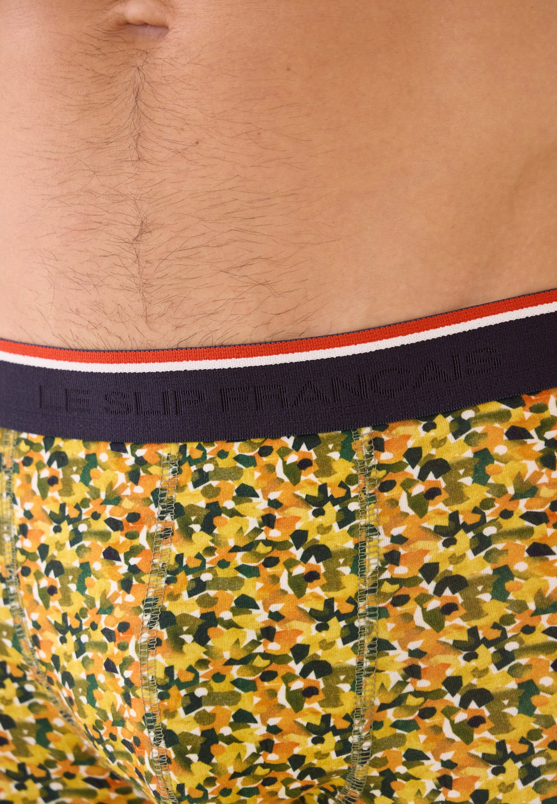 Boxer jaune à motif confetti en coton - Marius Confetti Jaune