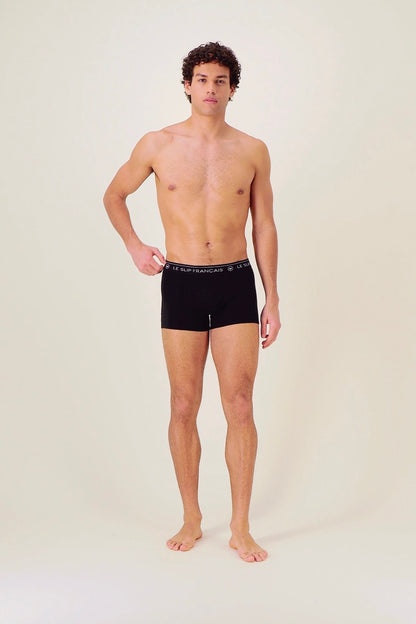Boxer noir en coton - Redoutable Noir