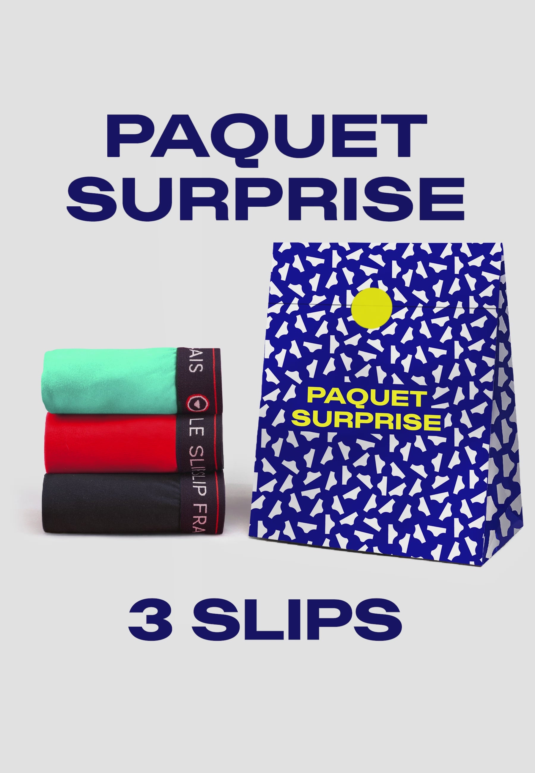 Load video: Lot de 3 slips surprise ! - Coloris surprise