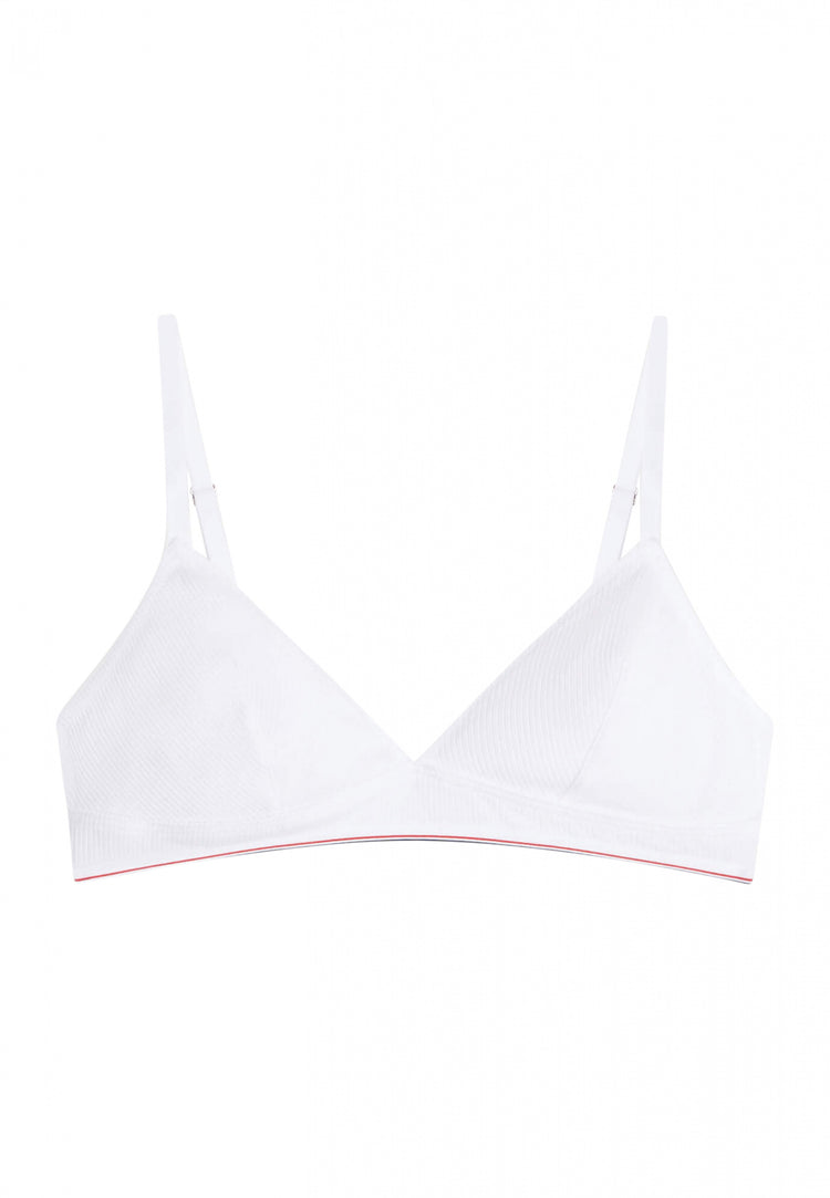 Triangle without underwire in ribbed cotton - Le Slip Français - 8