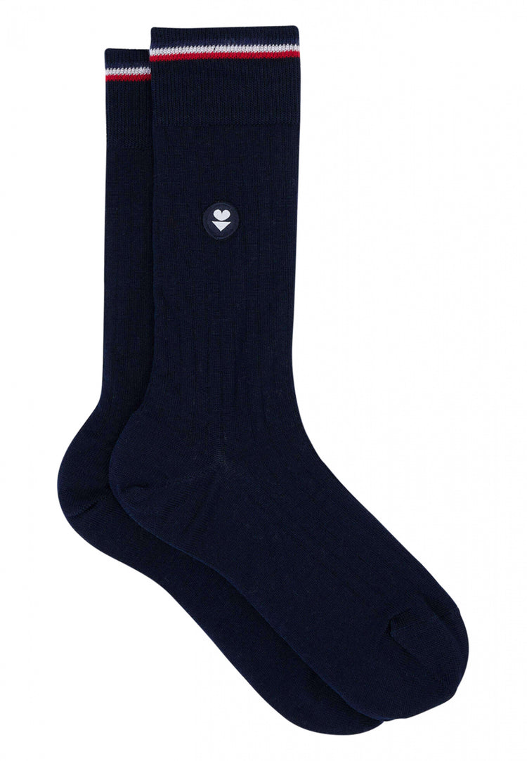 Mid-high socks in lisle thread - Le Slip Français - 1