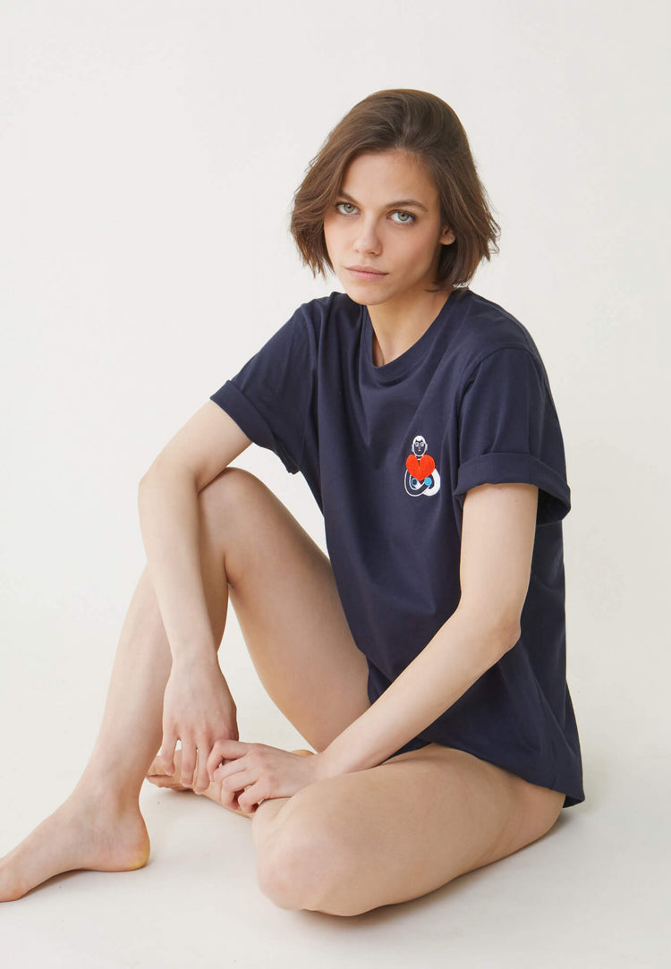 T-shirt mixte col rond en coton bio - Le Slip Français - 16