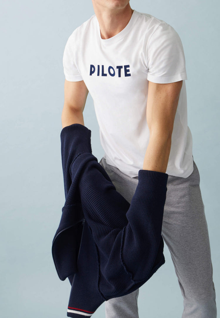Round-neck organic cotton T-shirt - Le Slip Français - 6