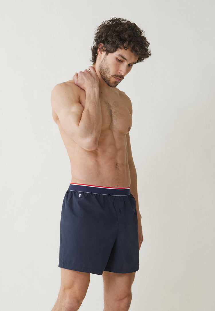 Elasticated cotton boxer shorts - Le Slip Français - 1