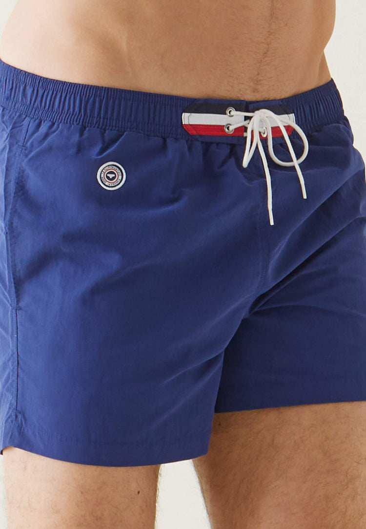 Short swim shorts with elasticated waistband - Liamone Indigo - Le