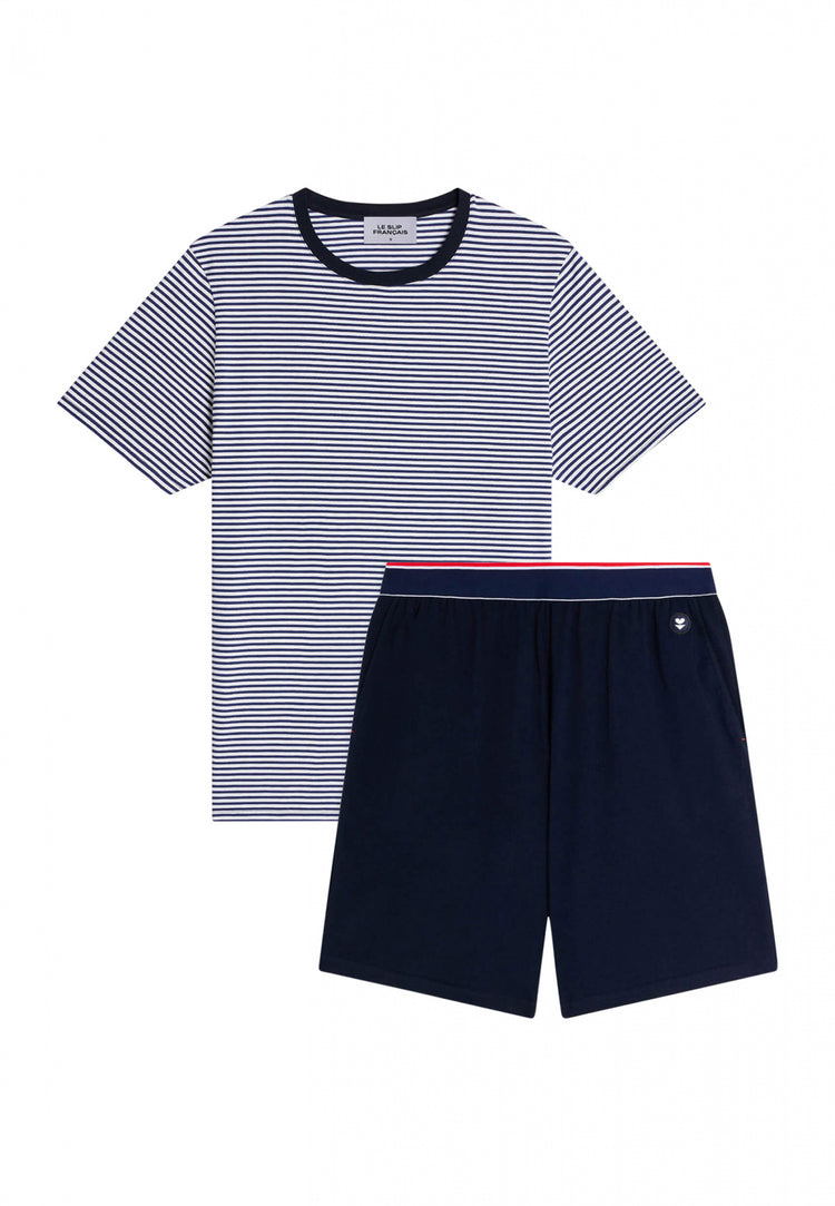 Cotton t-shirt and shorts pajama set - Le Slip Français - 9