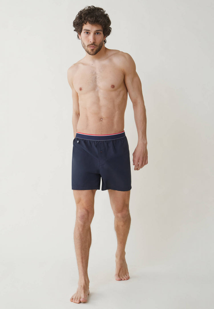 Elasticated cotton boxer shorts - Le Slip Français - 3