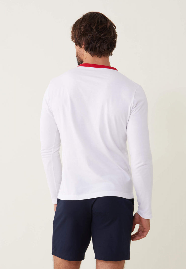 Long-sleeved organic cotton T-shirt - Le Slip Français - 15